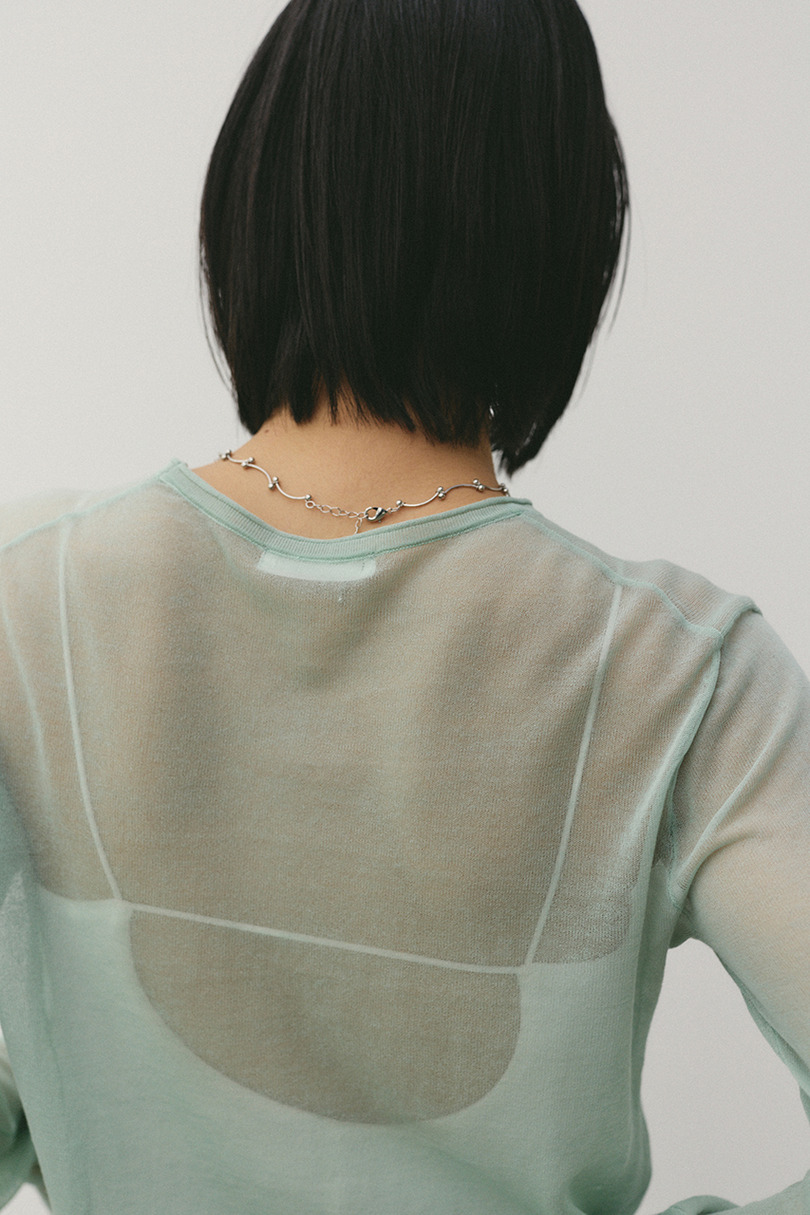 シアースキンニットトップ 詳細画像 MINT 9