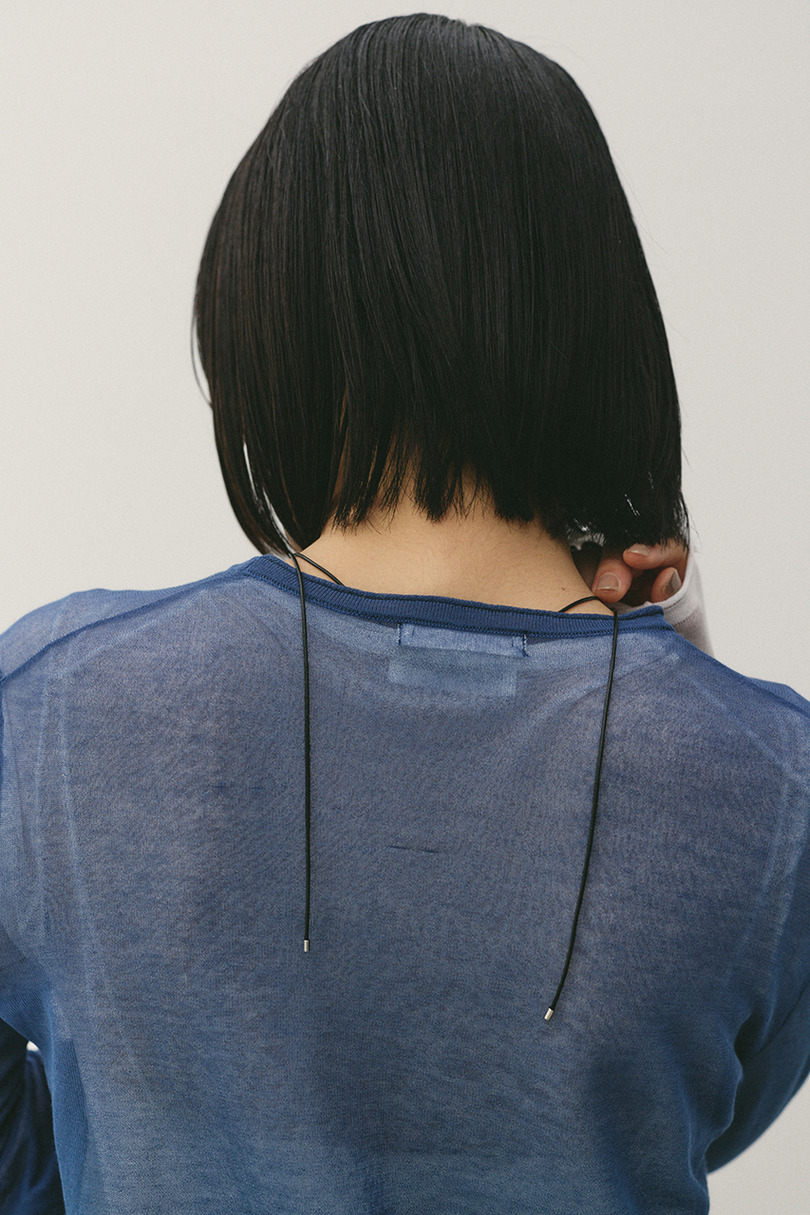 シアースキンニットトップ 詳細画像 NVY 10