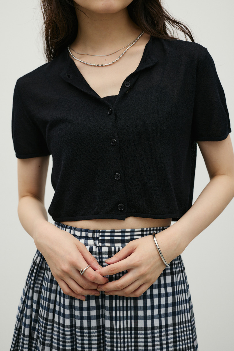 コンパクトニットカーデ 詳細画像 BLK 8