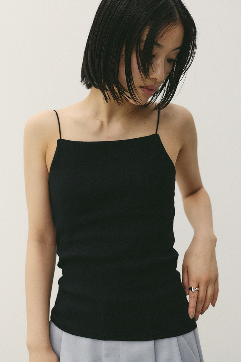 カップ付きバックオープンキャミ 詳細画像 BLK 2