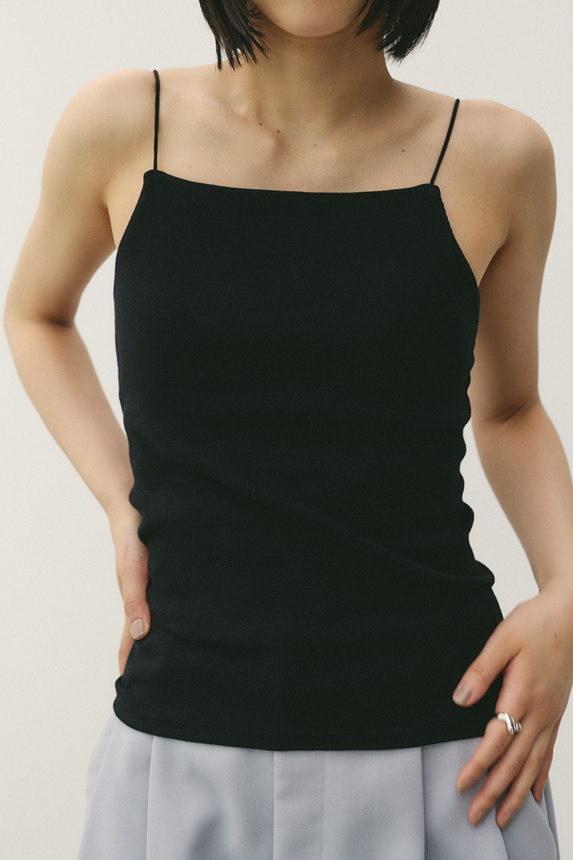 カップ付きバックオープンキャミ 詳細画像 BLK 3