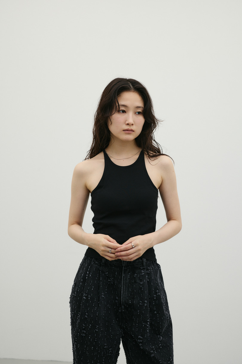 カップ付きアメスリタンクトップ 詳細画像 BLK 2
