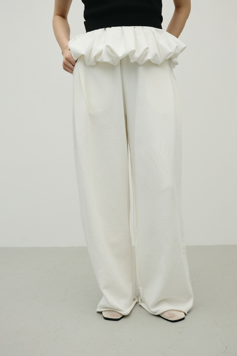 ルーズワイドスウェットパンツ 詳細画像 WHT 4