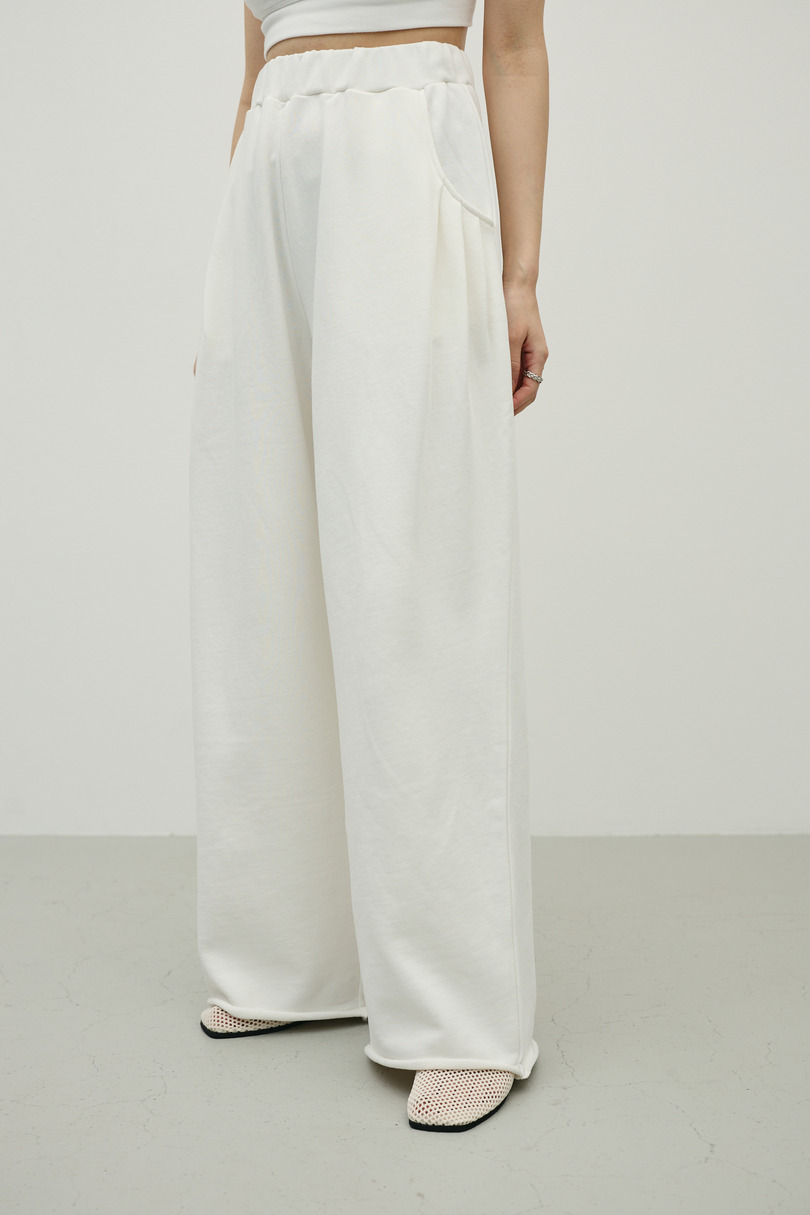 ルーズワイドスウェットパンツ 詳細画像 WHT 6