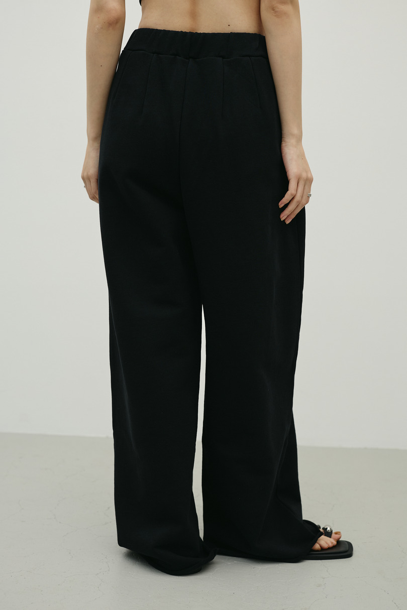 ルーズワイドスウェットパンツ 詳細画像 BLK 8