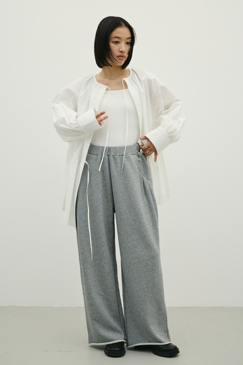 ルーズワイドスウェットパンツ 詳細画像 T.GRY 3
