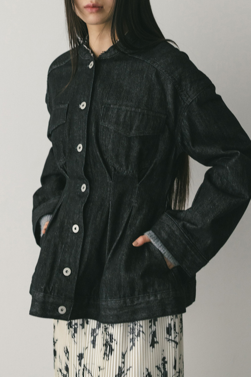 ペプラムデニムジャケット 詳細画像 BLK 5