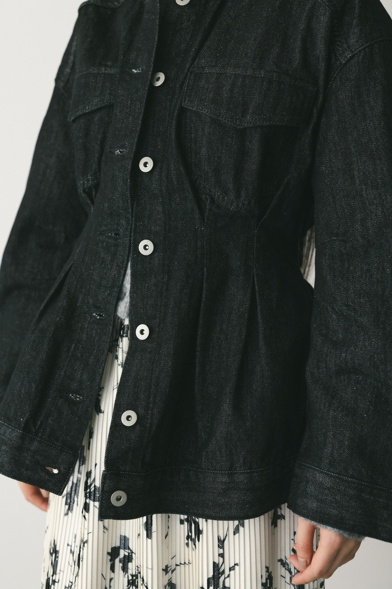 ペプラムデニムジャケット 詳細画像 BLK 8