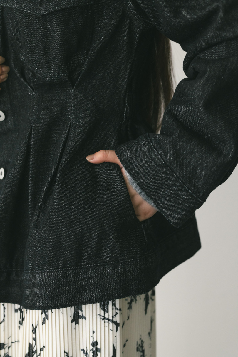 ペプラムデニムジャケット 詳細画像 BLK 9