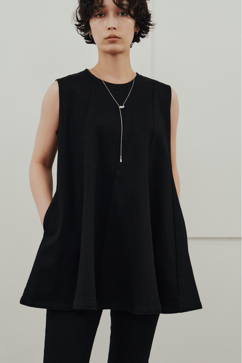 パネルフレアデニムチュニック 詳細画像 BLK 5