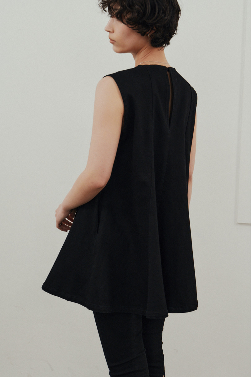 パネルフレアデニムチュニック 詳細画像 BLK 7