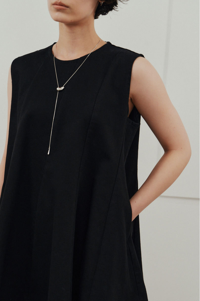 パネルフレアデニムチュニック 詳細画像 BLK 8