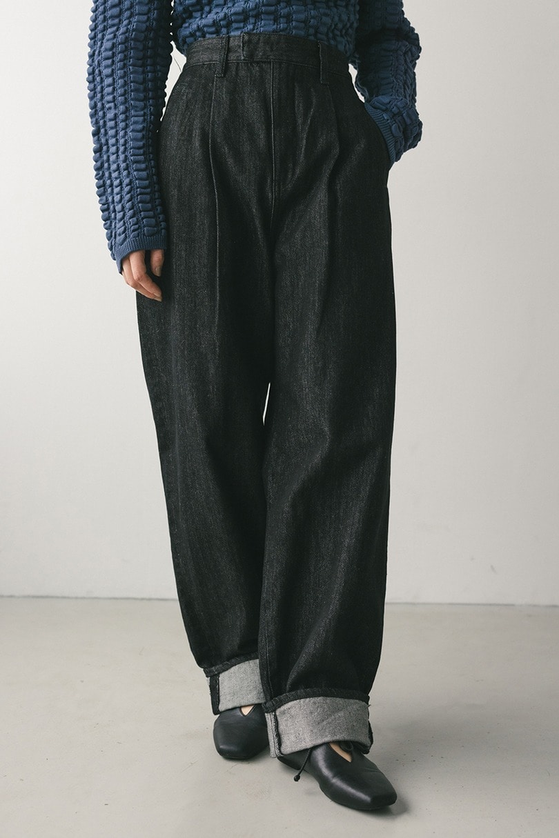 ロールアップタックデニム 詳細画像 BLK 3