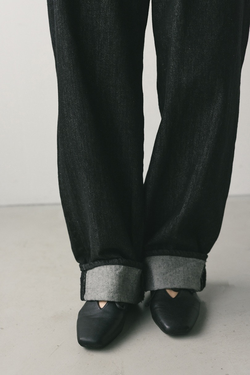 ロールアップタックデニム 詳細画像 BLK 5