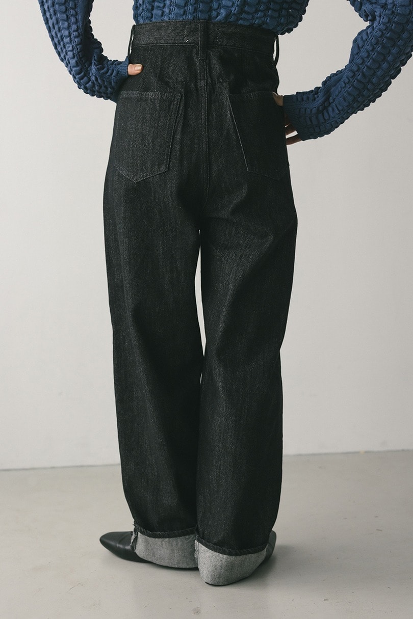 ロールアップタックデニム 詳細画像 BLK 6