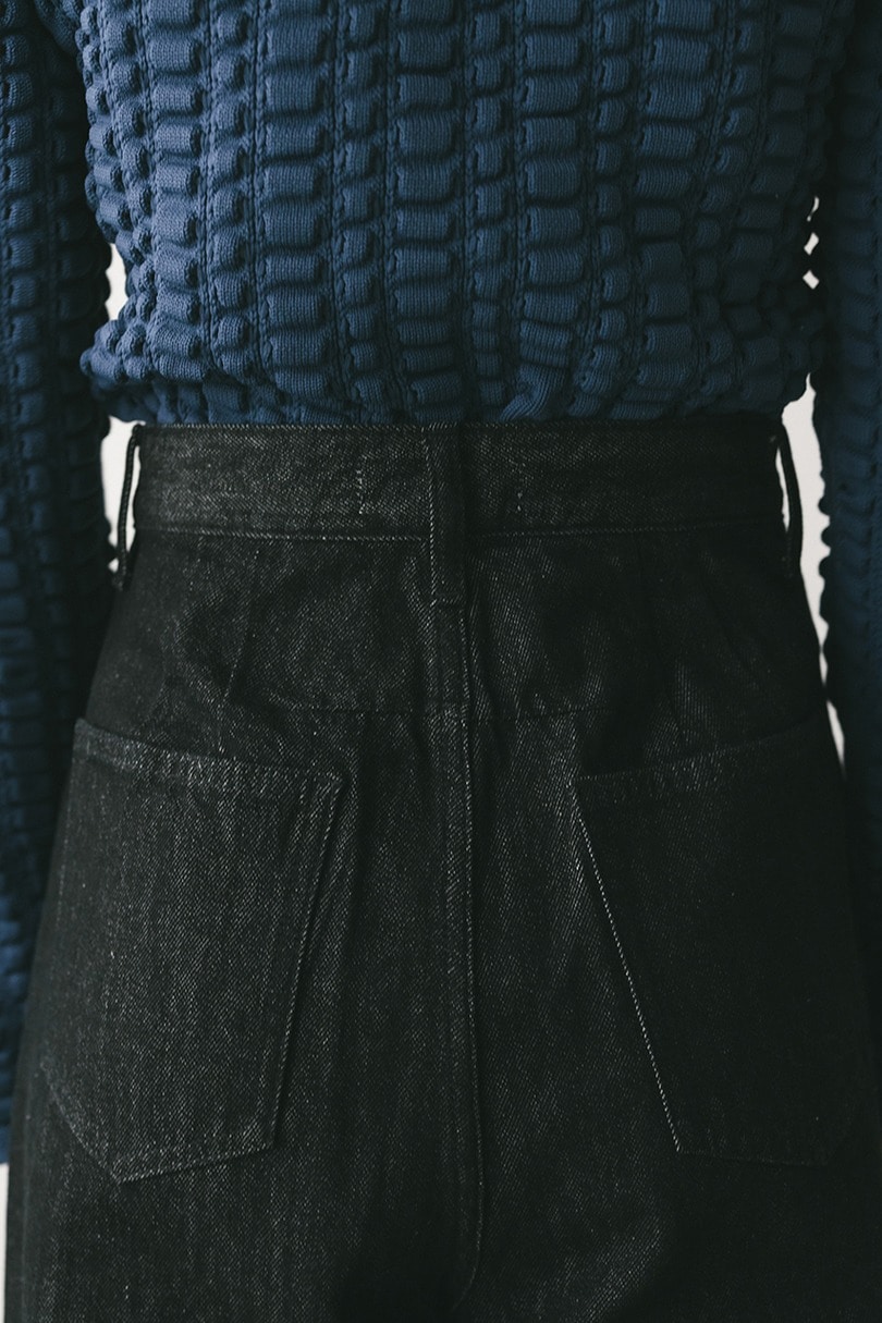 ロールアップタックデニム 詳細画像 BLK 7