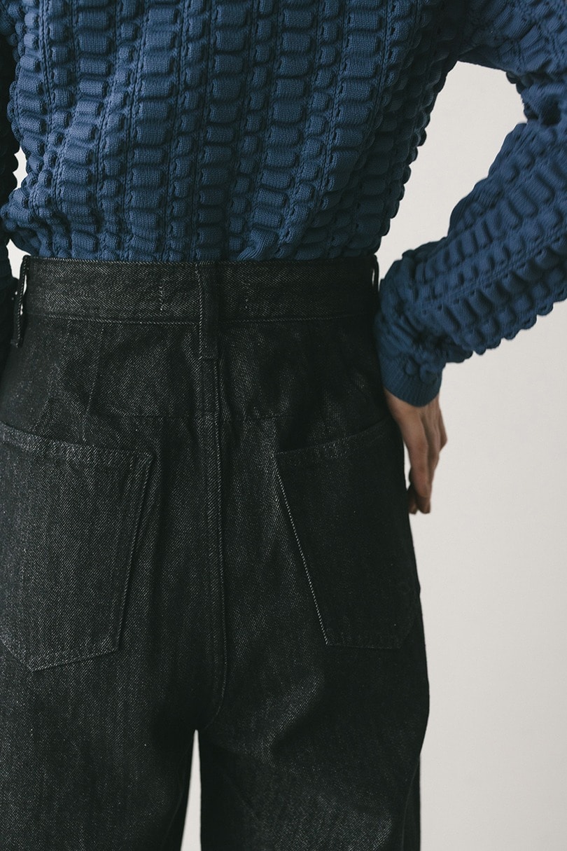 ロールアップタックデニム 詳細画像 BLK 8