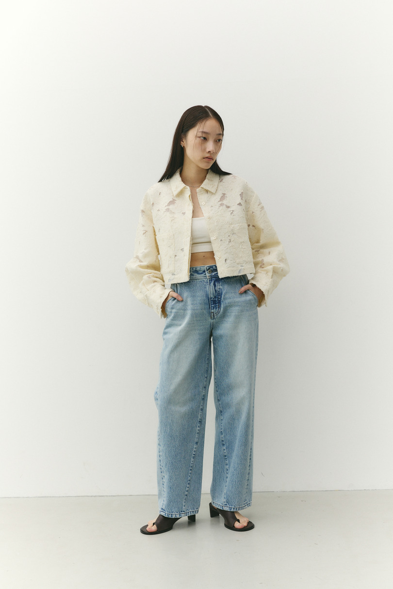 カーブラインデニム 詳細画像 L/BLU 2