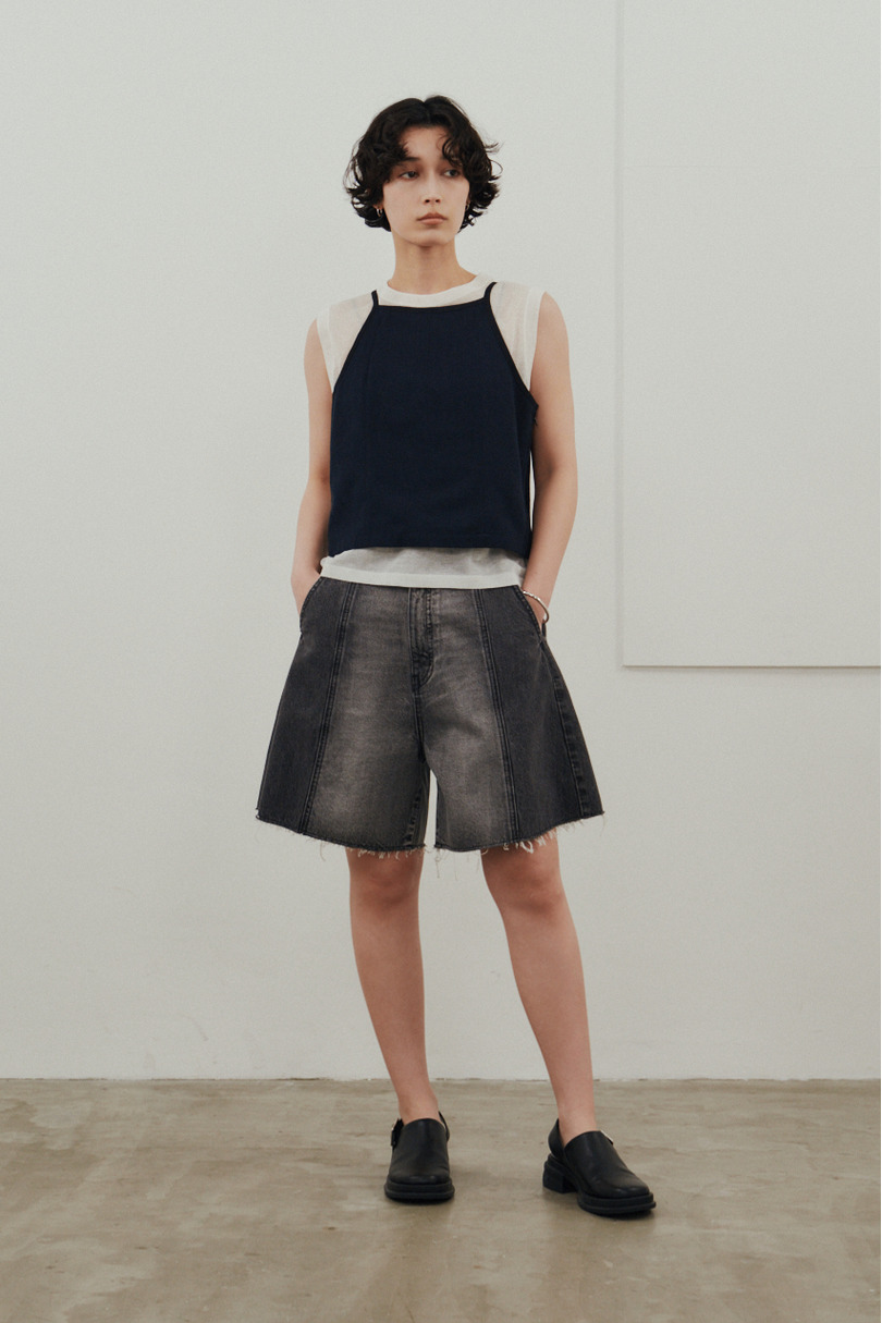 カットオフハーフデニム