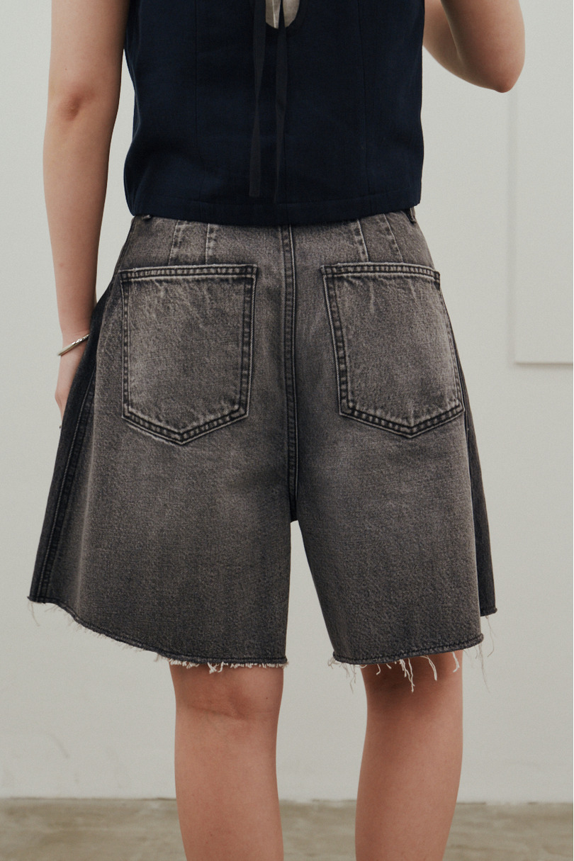 カットオフハーフデニム 詳細画像 BLK 6