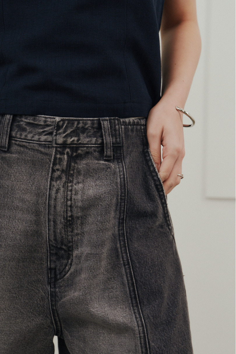 カットオフハーフデニム 詳細画像 BLK 8