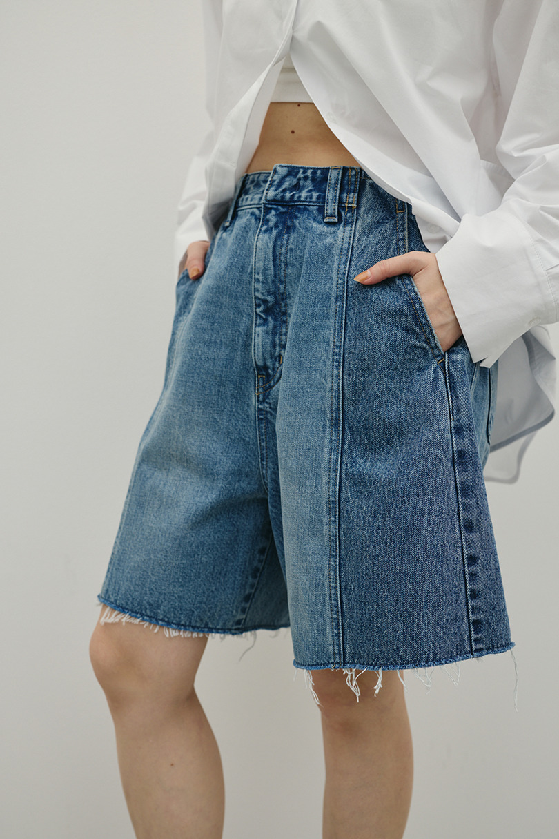 カットオフハーフデニム 詳細画像 BLU 4