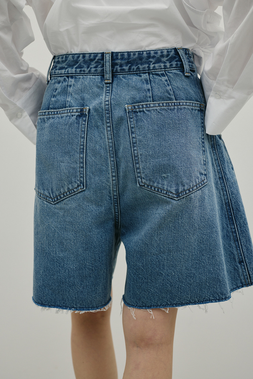 カットオフハーフデニム 詳細画像 BLU 5