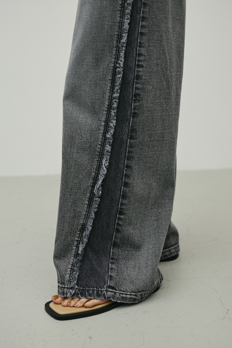 サイドフリンジワイドデニム 詳細画像 BLK 10