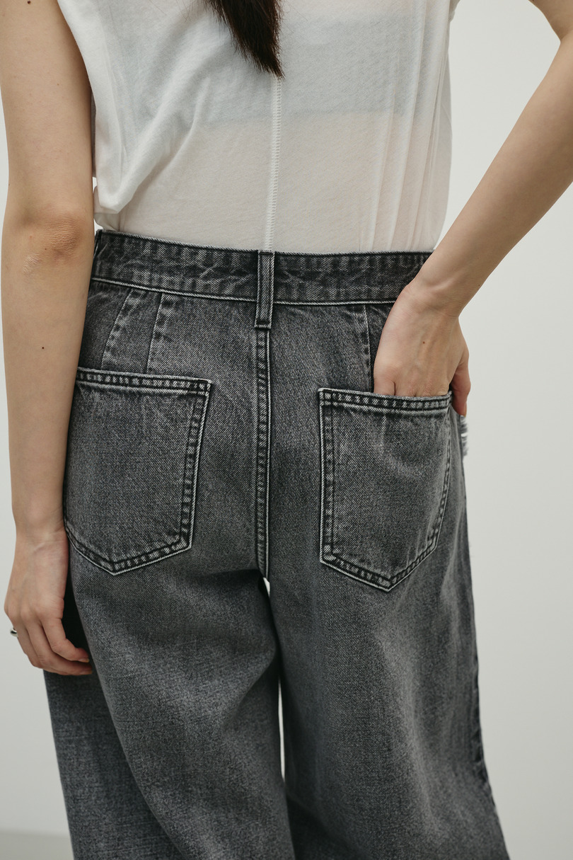 サイドフリンジワイドデニム 詳細画像 BLK 11