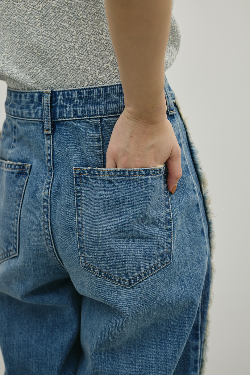 サイドフリンジワイドデニム 詳細画像 BLU 14