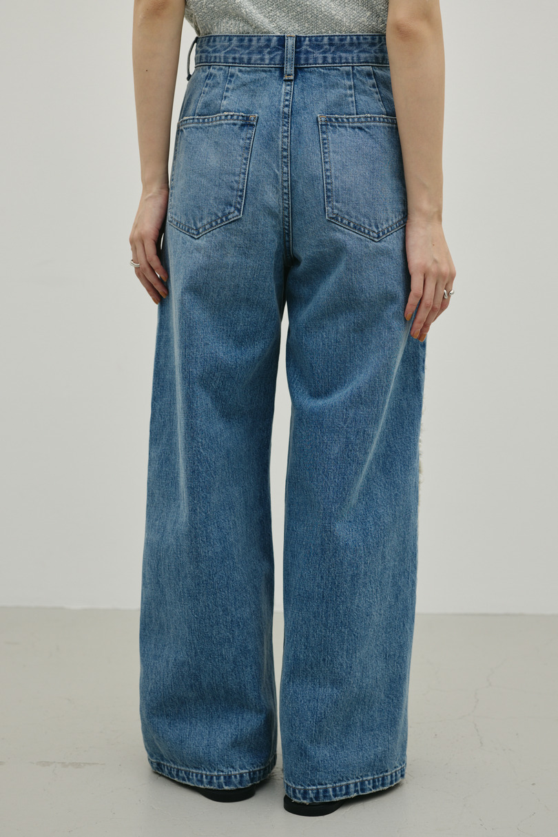 サイドフリンジワイドデニム 詳細画像 BLU 8