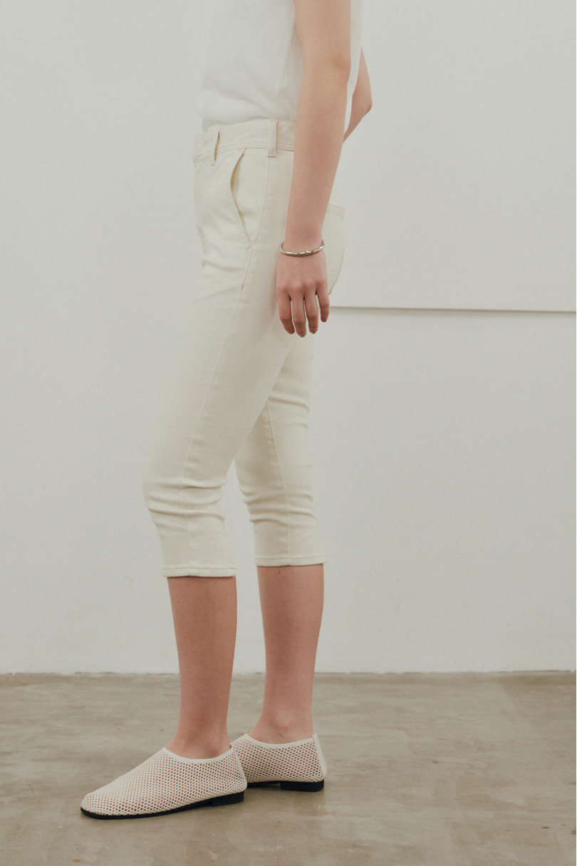 ストレッチデニムカプリパンツ 詳細画像 WHT 4