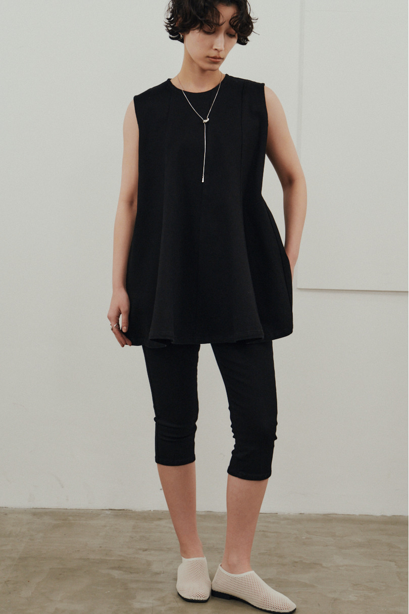 ストレッチデニムカプリパンツ 詳細画像 BLK 2