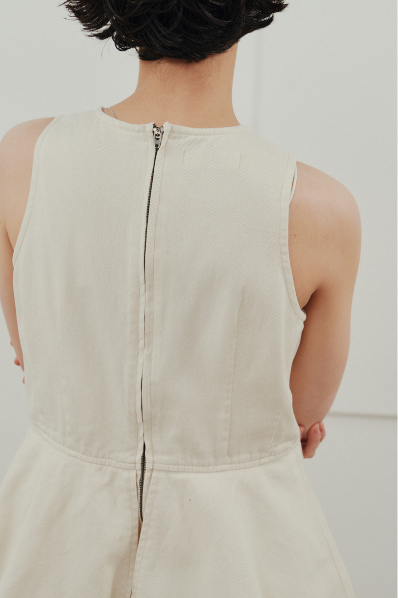 ペプラムデニムオールインワン 詳細画像 WHT 11