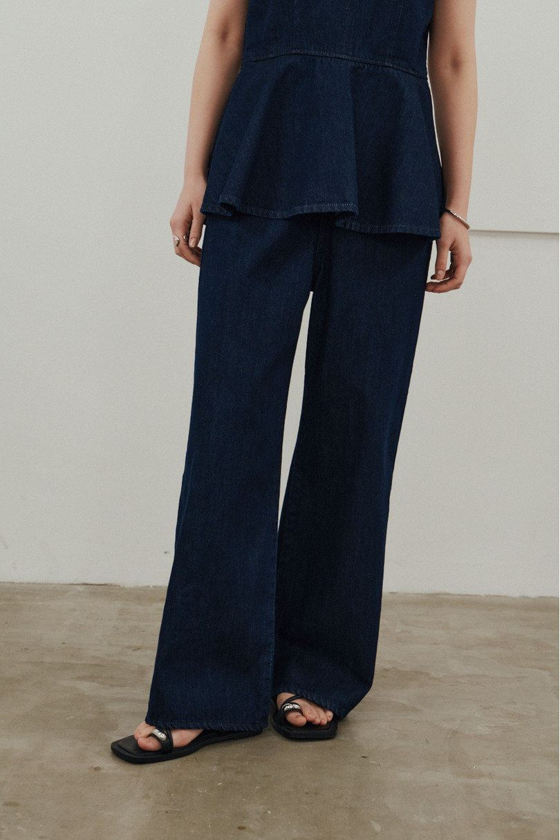 ペプラムデニムオールインワン 詳細画像 IDG 9