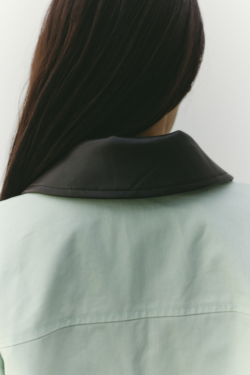 フェイクレザーカラーカバーオール 詳細画像 MINT 10