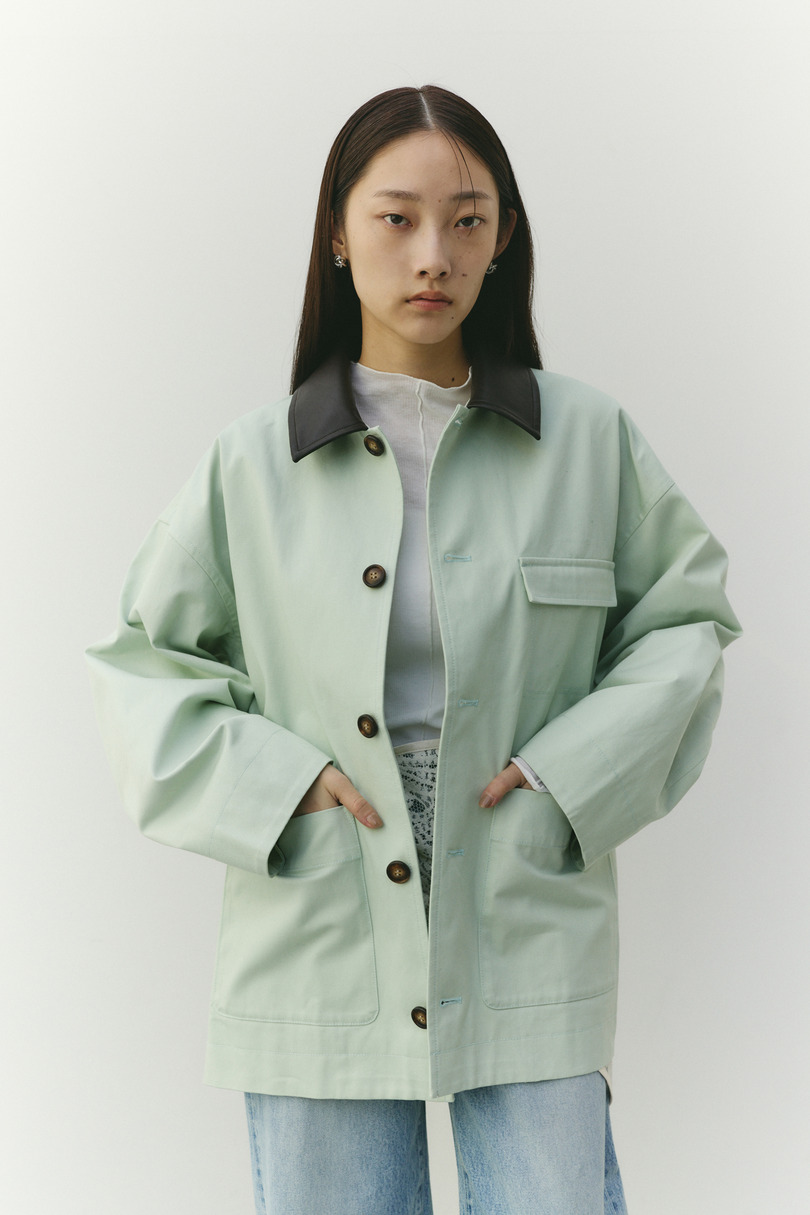 フェイクレザーカラーカバーオール 詳細画像 MINT 5