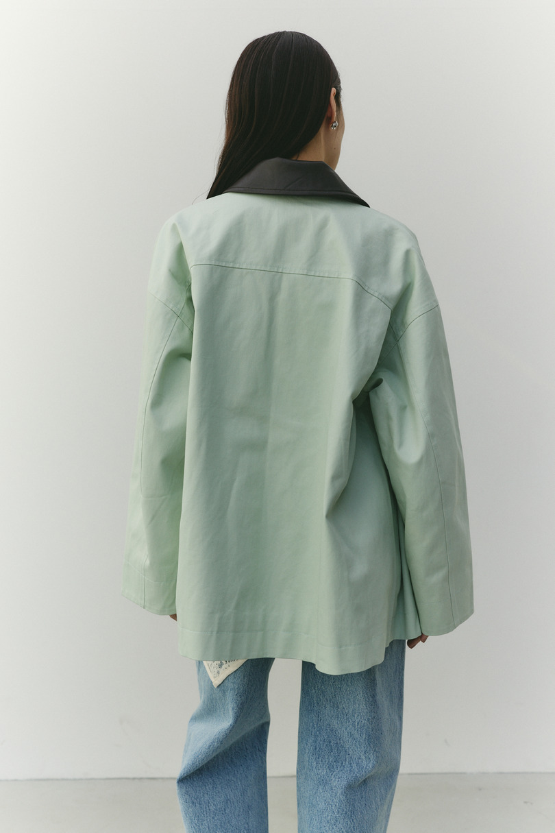 フェイクレザーカラーカバーオール 詳細画像 MINT 9