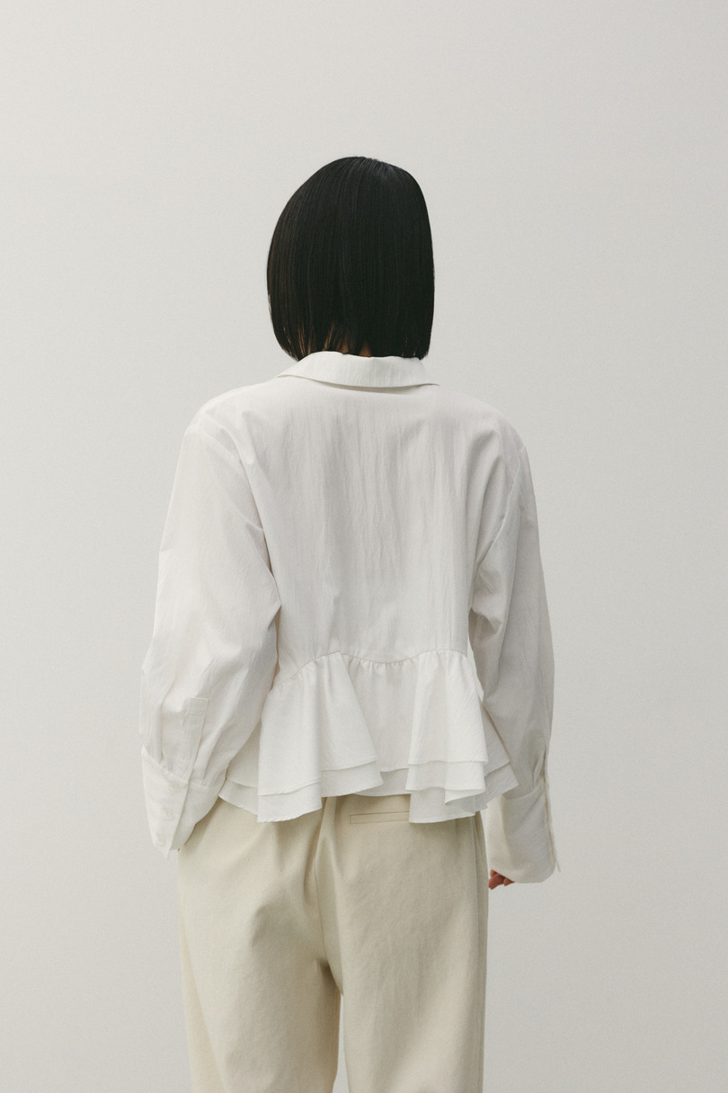 ヘムフリルシャツ 詳細画像 WHT 10