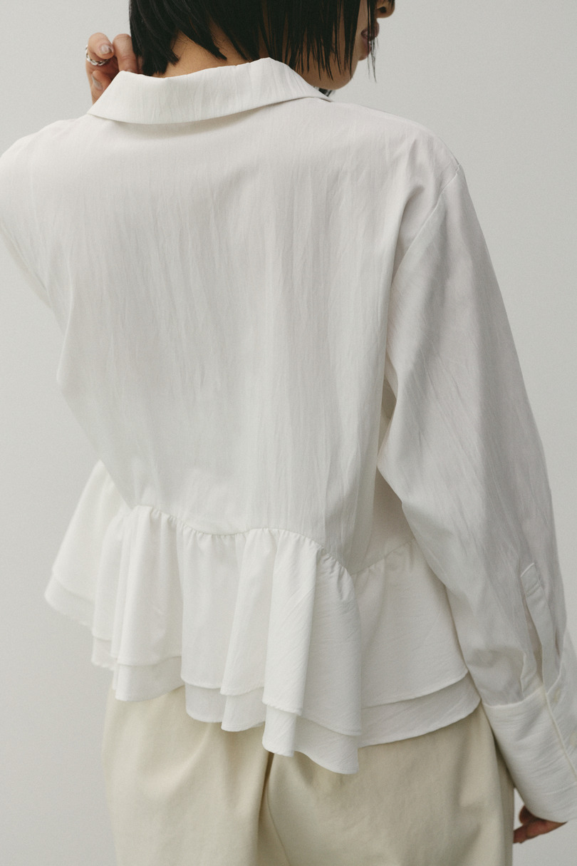 ヘムフリルシャツ 詳細画像 WHT 12