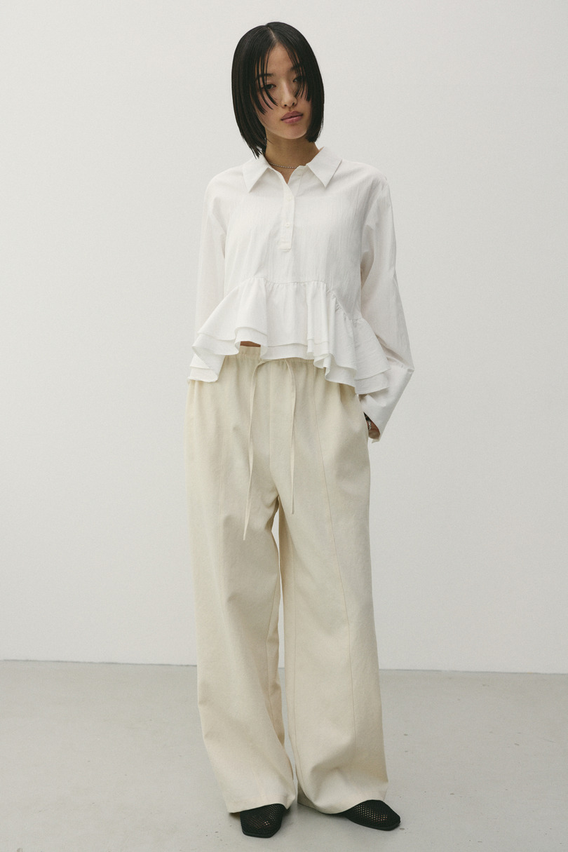 ヘムフリルシャツ 詳細画像 WHT 4