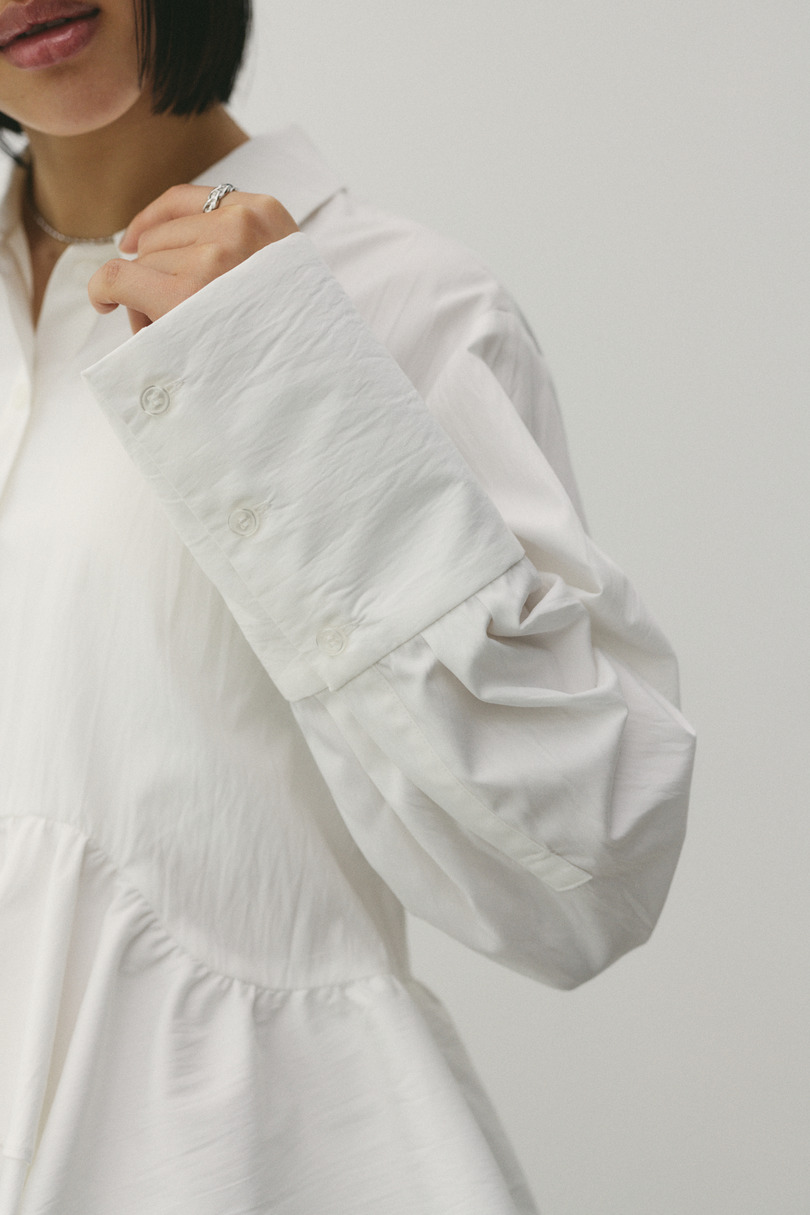ヘムフリルシャツ 詳細画像 WHT 8