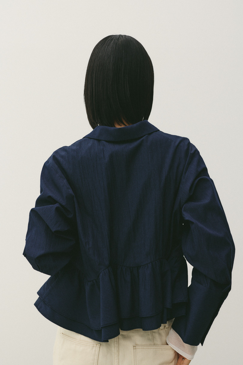ヘムフリルシャツ 詳細画像 NVY 7