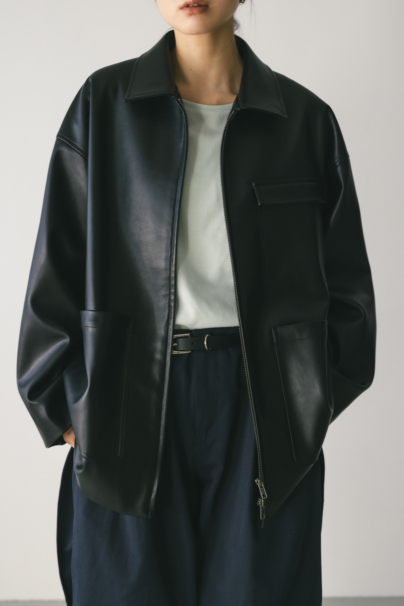 フェイクレザージャケット 詳細画像 BLK 6