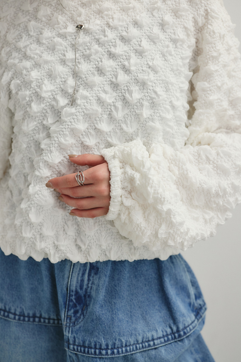 フラッフィーバルーントップ 詳細画像 WHT 8