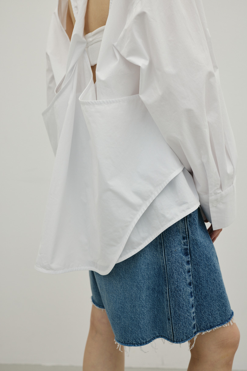 バックオープンデザインシャツ 詳細画像 WHT 9