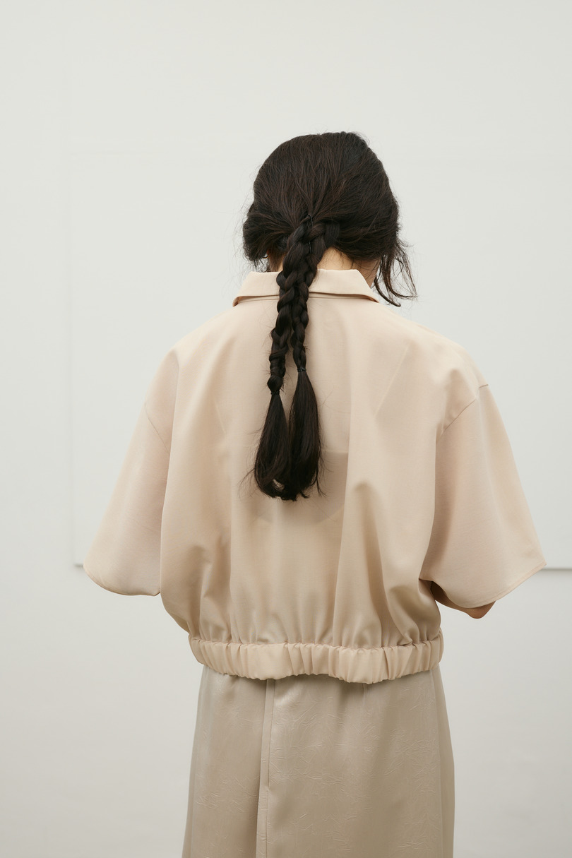 フラワーエンブロイダリージップシャツ 詳細画像 BEG 8