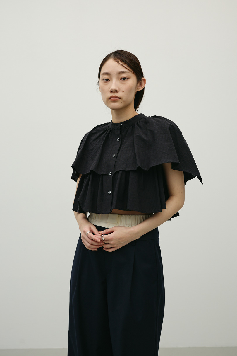 ティアードフリルシャツ 詳細画像 BLK 4