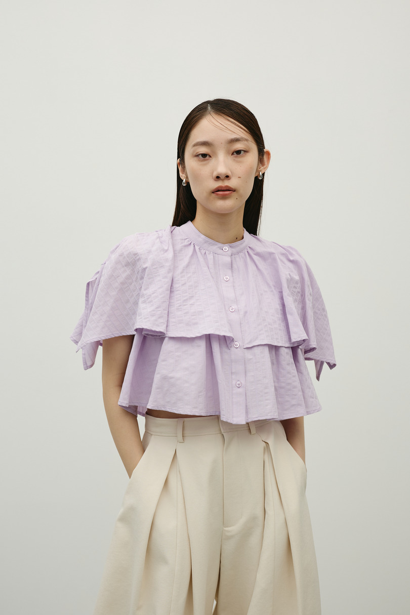 ティアードフリルシャツ 詳細画像 PUR 3