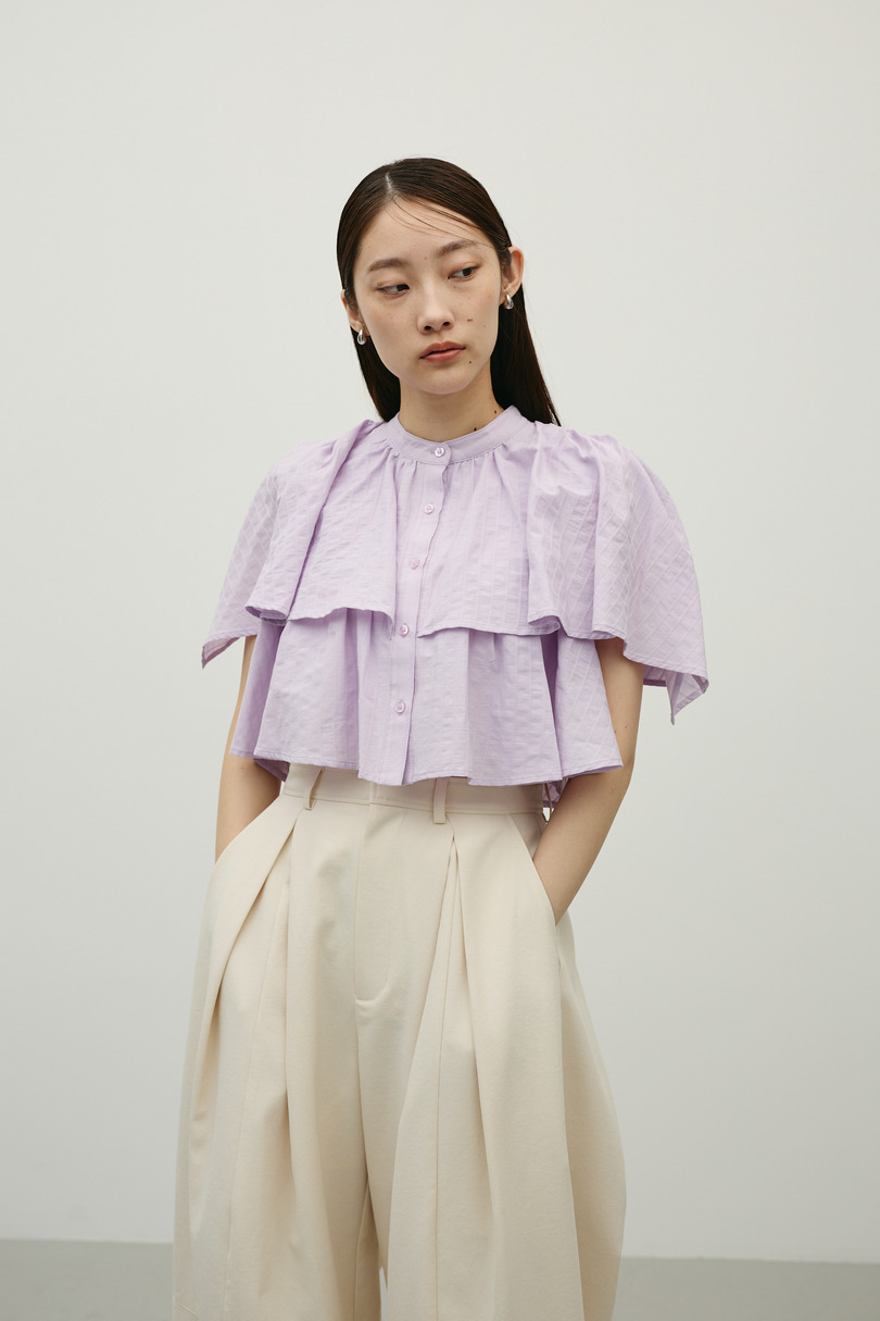 ティアードフリルシャツ 詳細画像 PUR 4